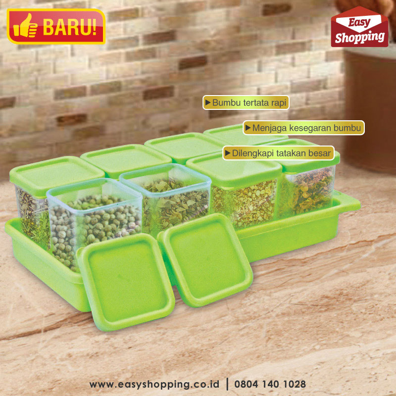 Wadah Bumbu Minimalis 8 in 1