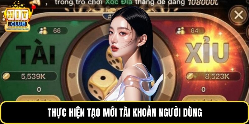 Thực hiện tạo mới tài khoản người dùng